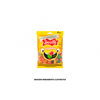 BALA - DOCILE - 70g GELATINA MIX DE FRUTAS NATURAIS